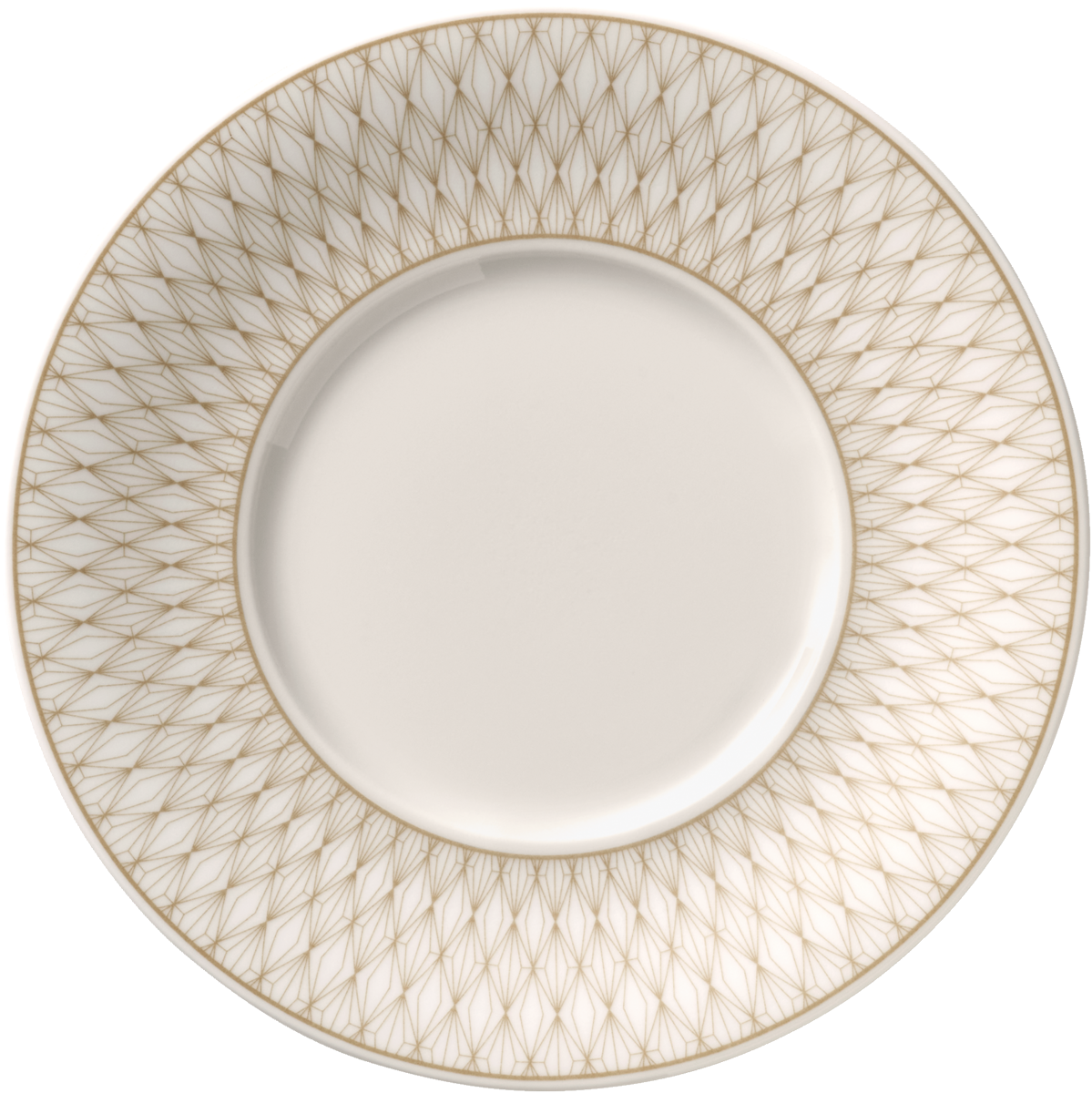 Plate flat round with rim 16cm