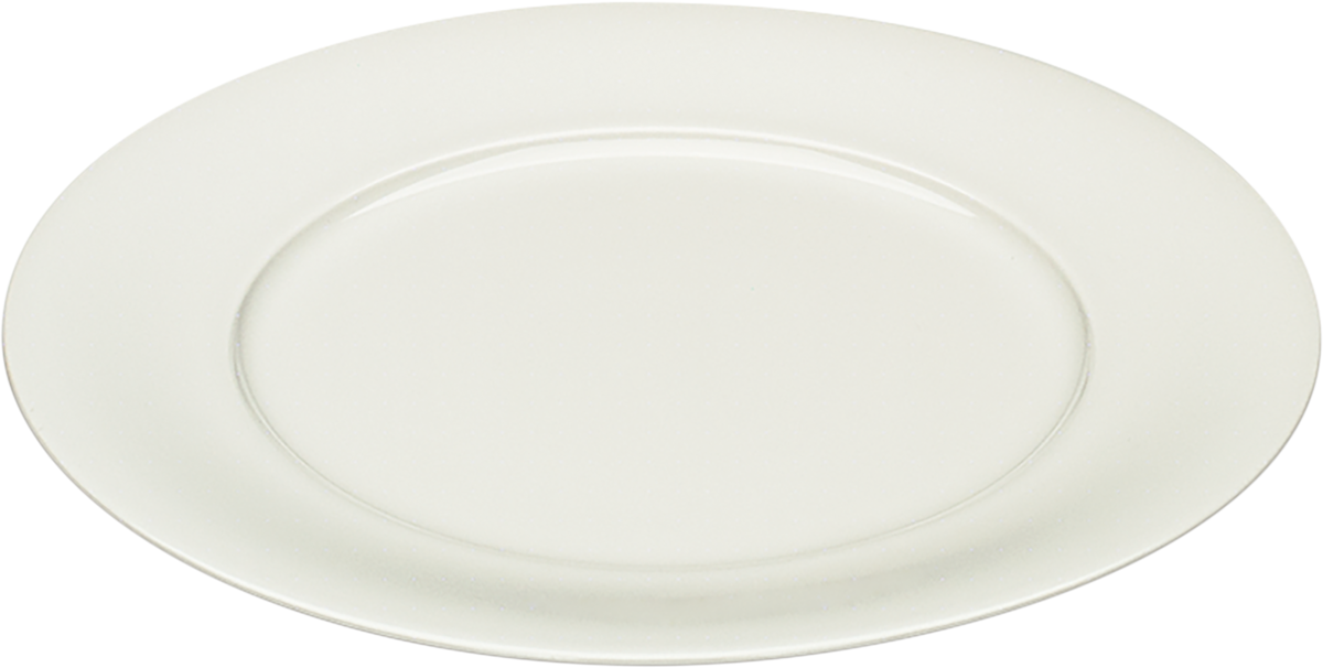 Plate flat round with rim 23cm