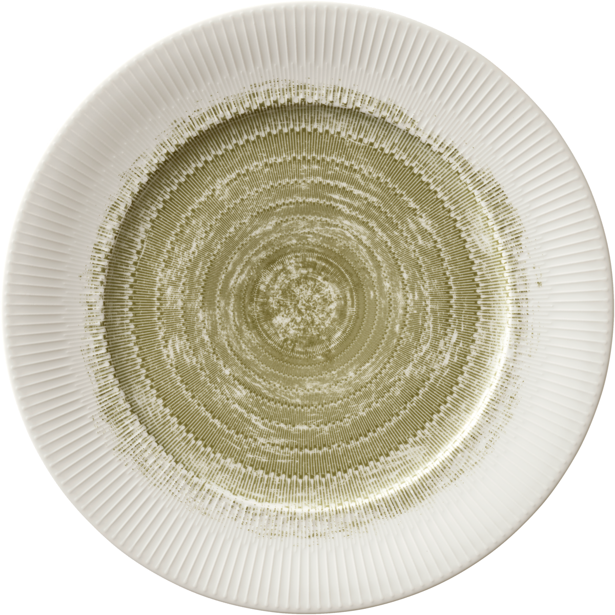 Plate flat round with rim embossed 28cm