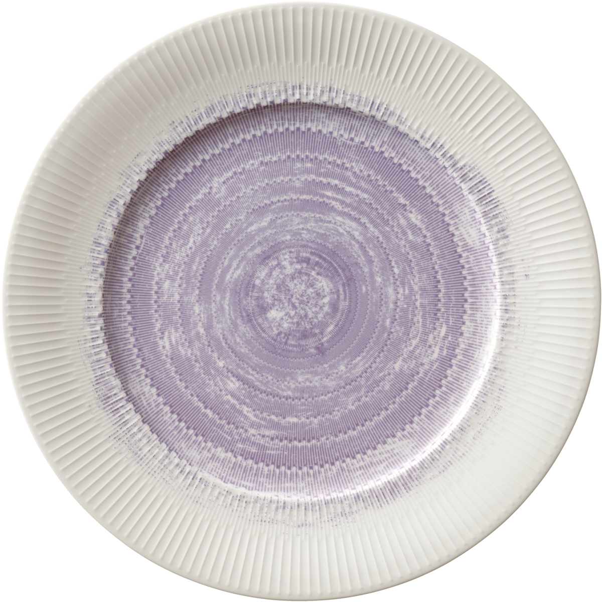 Plate flat round with rim embossed 28cm