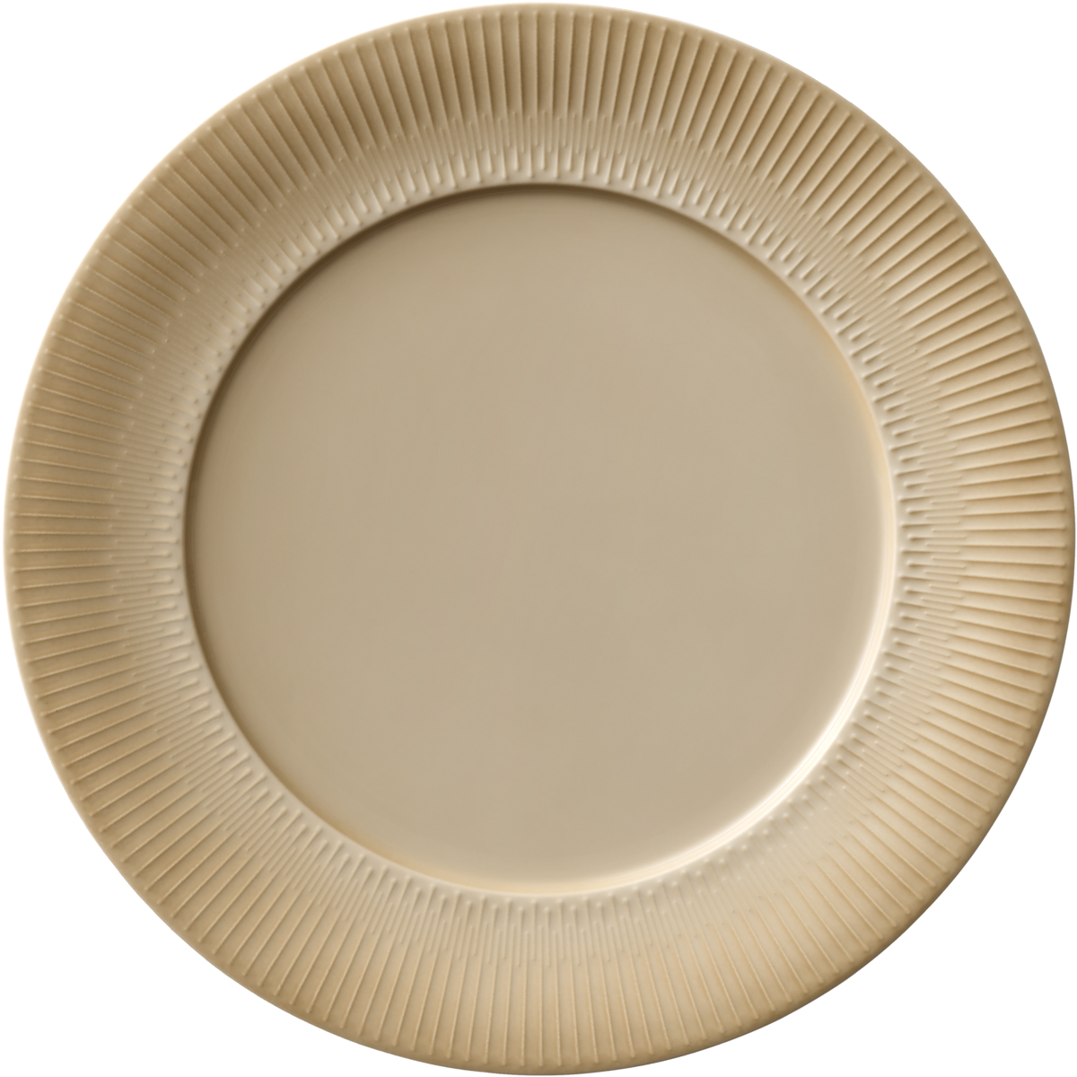 Plate flat round with rim embossed 31cm