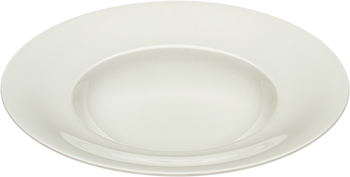 Plate deep round with rim 20cm