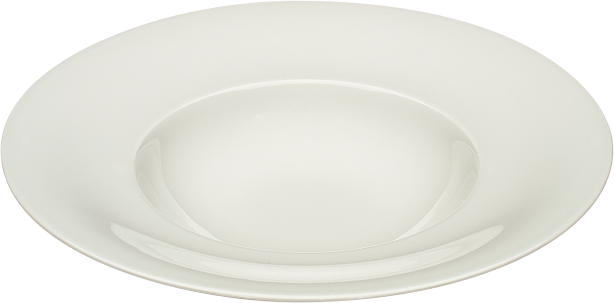 Plate deep round with rim 28cm