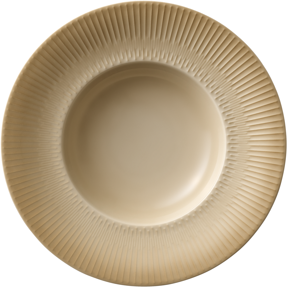 Plate deep round with rim embossed 28cm