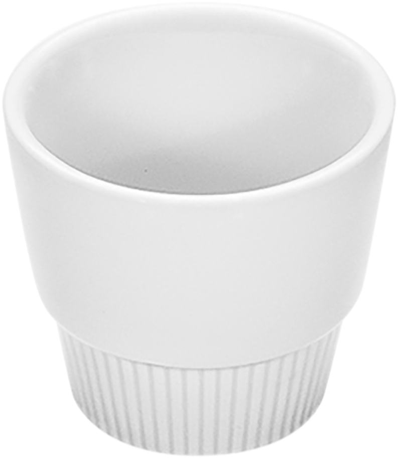 Bowl round stackable embossed 7cm/0.10l