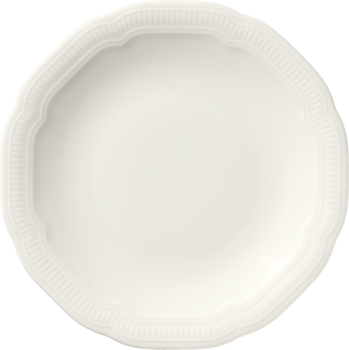 Plate flat round coupe embossed 16cm