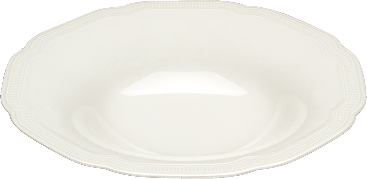 Plate deep round coupe embossed 20cm