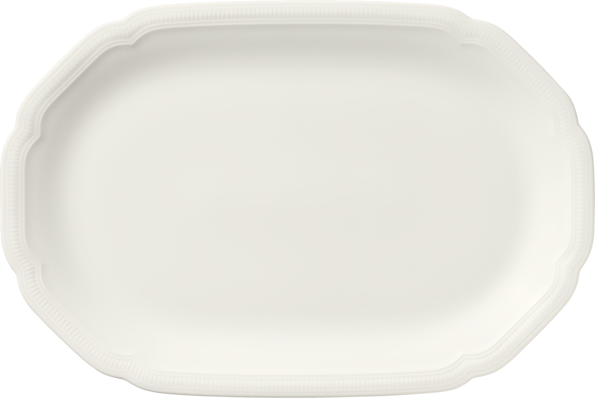 Platter oval coupe embossed 36x24cm