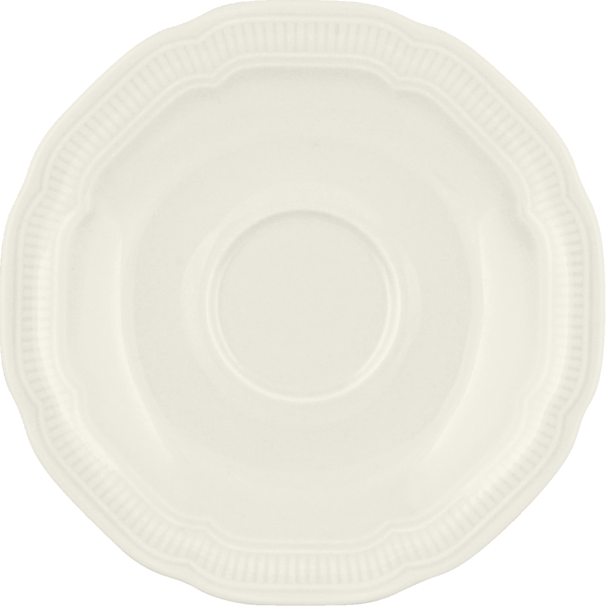 Saucer round embossed 13cm