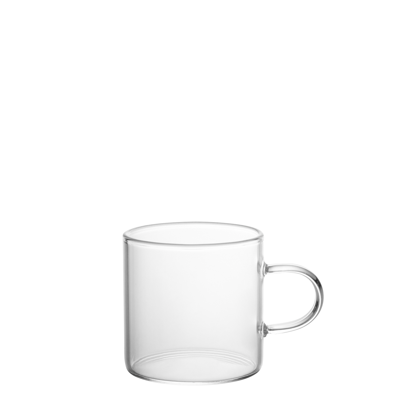 Glass with handle 120ml clear