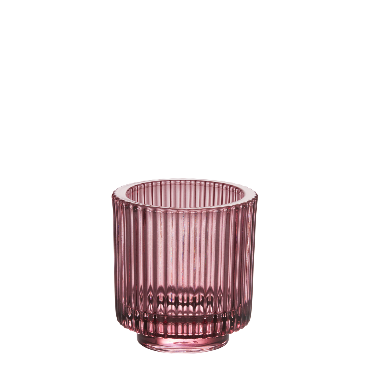 Glass lantern rose H8,5cm