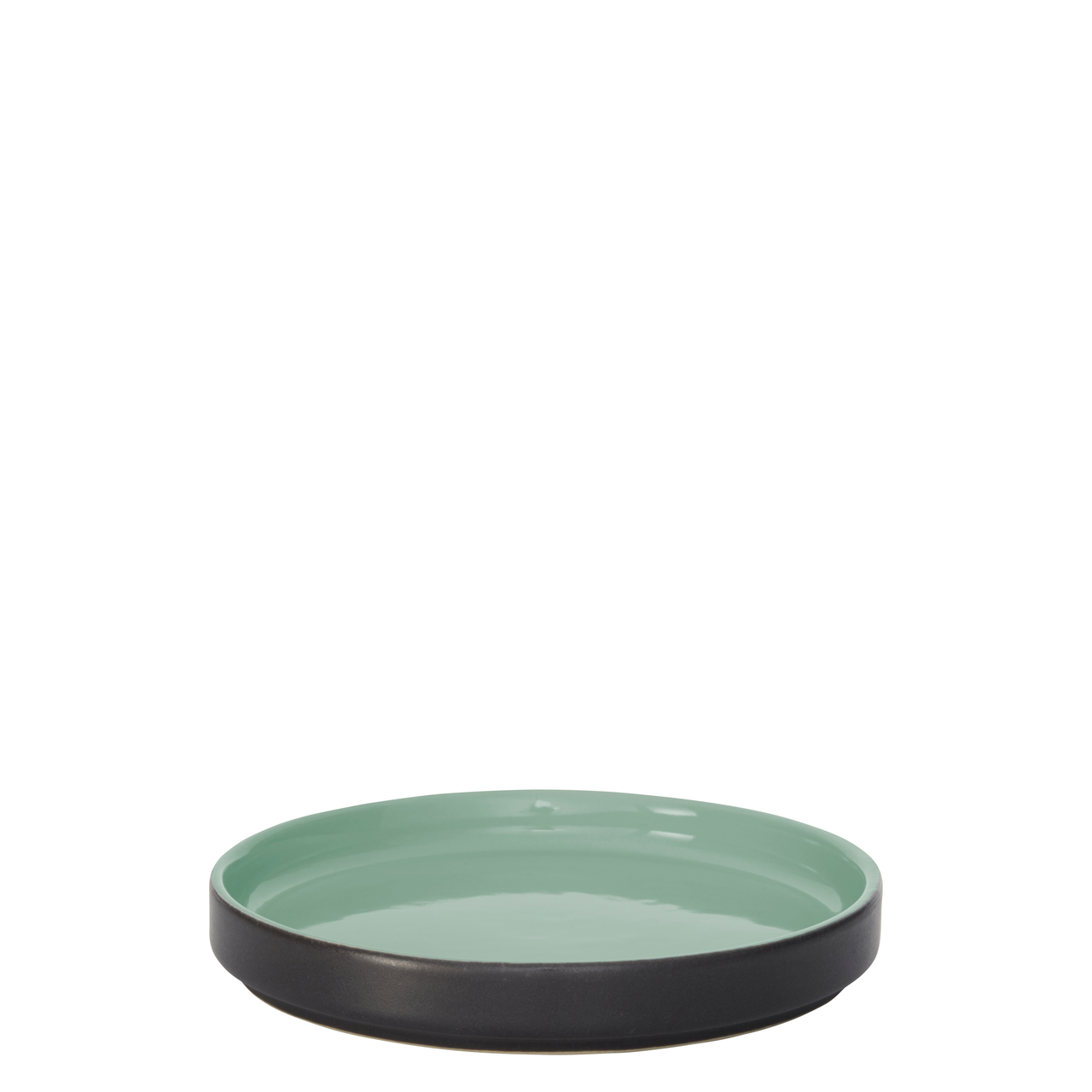 Plate flat GEO green Ø14cm