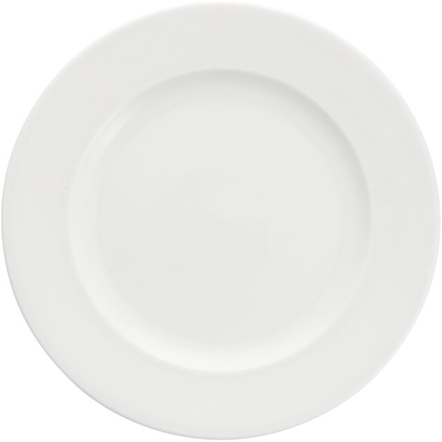 SNOW Plate flat with rim 28cm