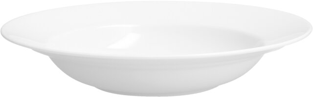 SNOW Plate deep with rim 24cm