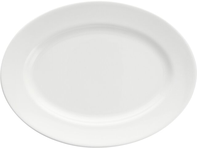 SNOW Platter with rim oval 29cm
