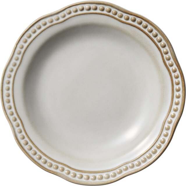 MANETTE PERLS Plate flat with rim 16.5cm