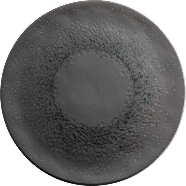 Chef Plates GARLAND Plate flat coupe dark gray 31cm