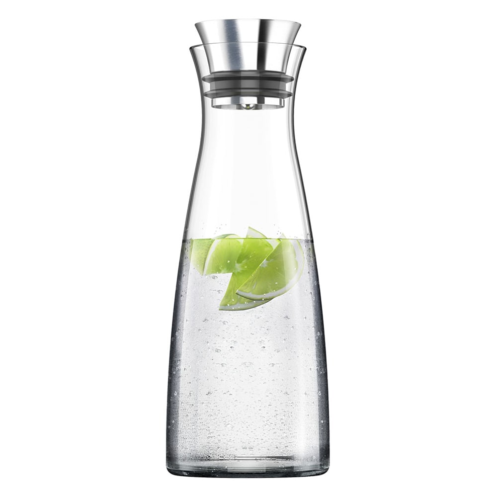 Cool carafe FLOW CLASSIC glass/stainl,1L