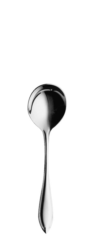 Round bowl soup spoon DIAMOND silverplated 175mm