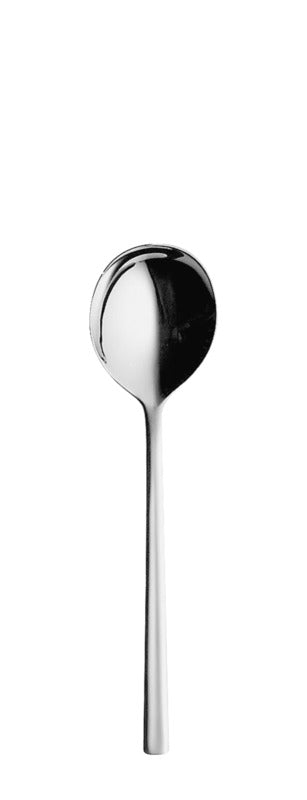 Round bowl soup spoon PROFILE silver plated 182mm