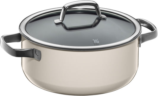 Fusiontec Mineral Braising Pan 24cm with lid Macadamia