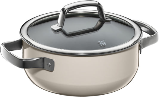 Fusiontec Mineral Braising Pan 20cm with lid Macadamia