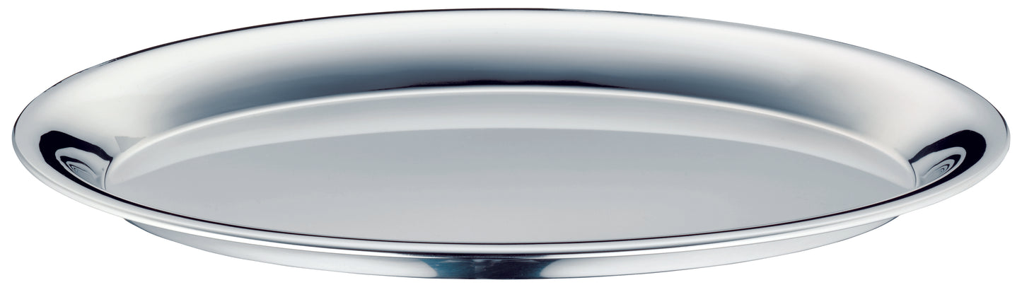 Serving tray 27 x 20 cm oval silverplated