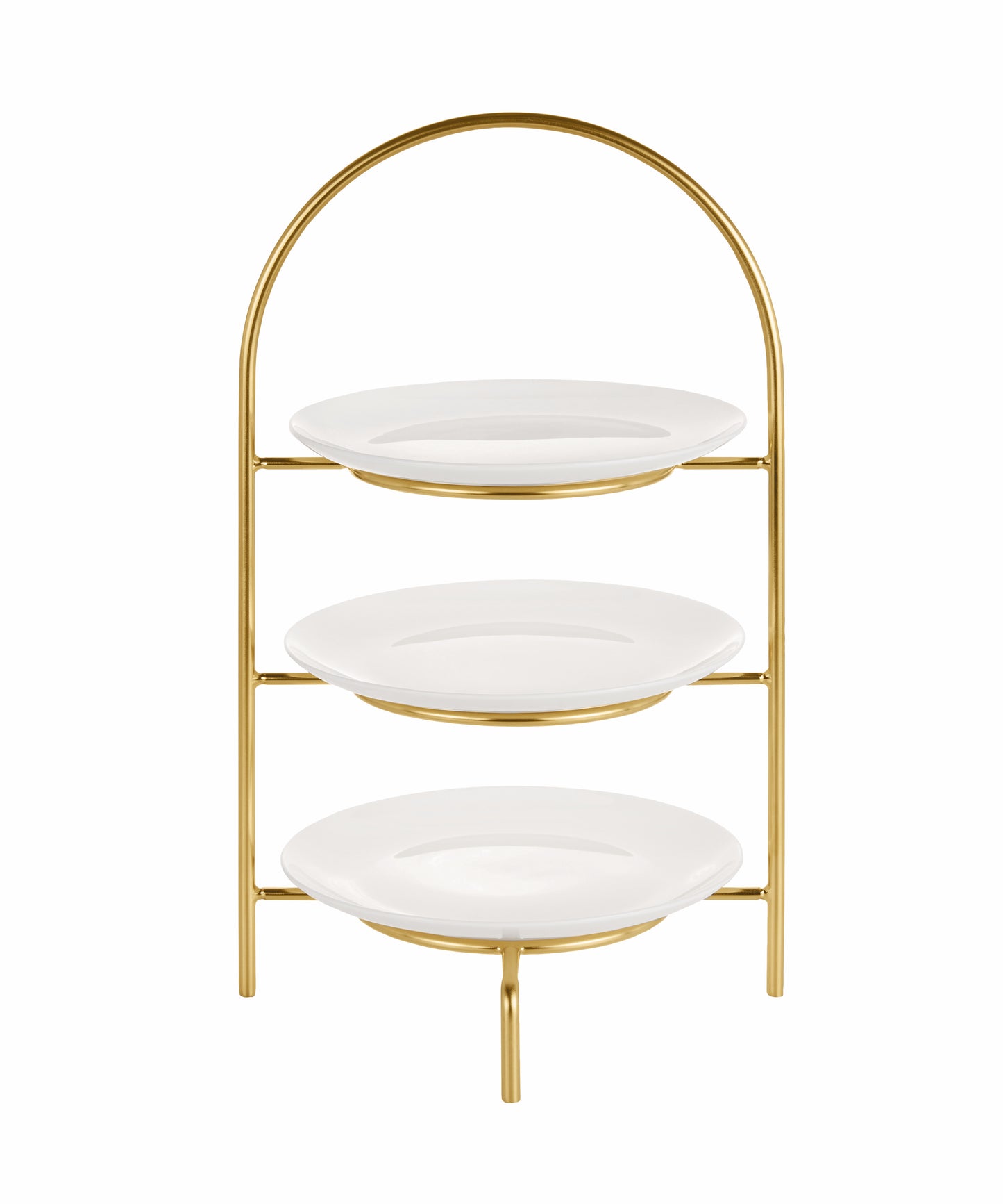 Multipurpose stand for plates Ø21 PVD gold