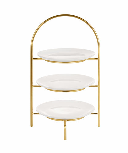 Multipurpose stand for plates Ø21 PVD gold