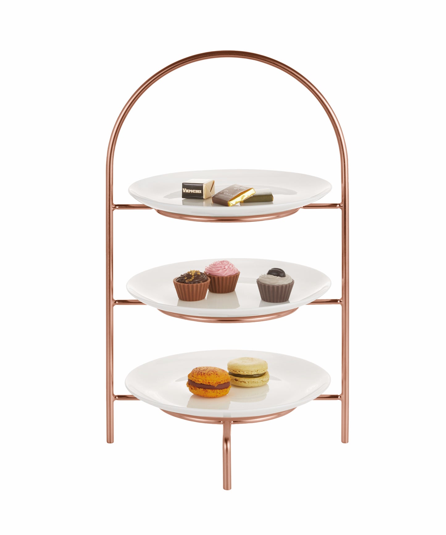 Multipurpose stand for plates Ø21 PVD copper