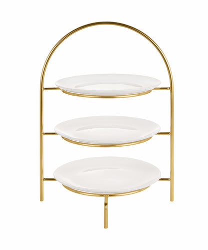 Multipurpose stand for plates Ø24 PVD gold