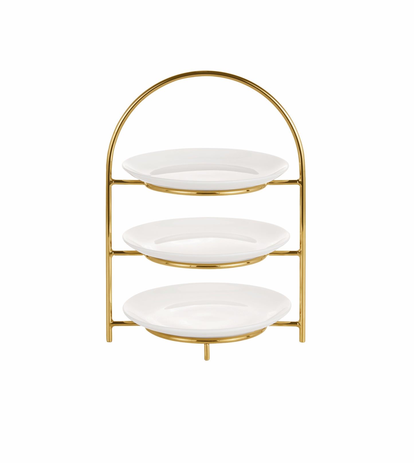 Multipurpose stand for plates Ø16 PVD gold