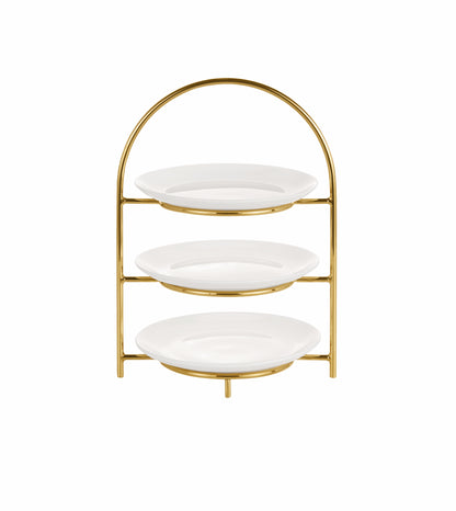 Multipurpose stand for plates Ø16 PVD gold