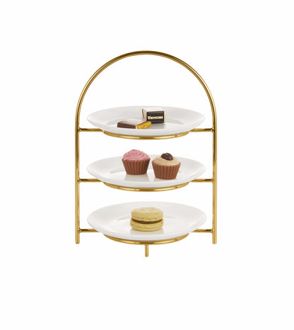 Multipurpose stand for plates Ø16 PVD gold