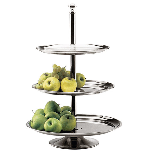 Etagere, silver-plated 3-part