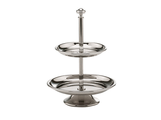 Pastry stand silverplated 2 parts, 21 cm