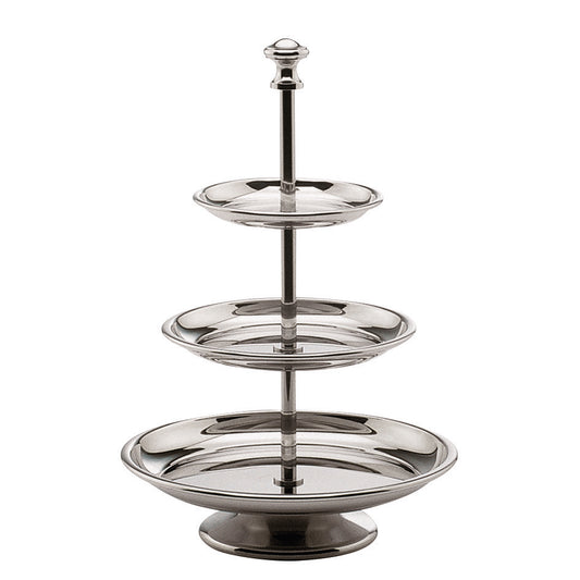 Pastry stand silverplated 3 parts, 21 cm