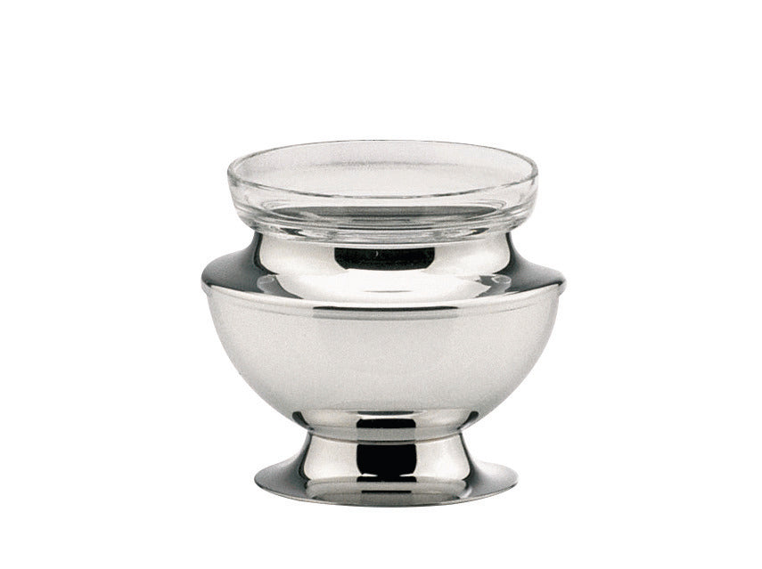 Chillcup with insert for scampi, silver plated