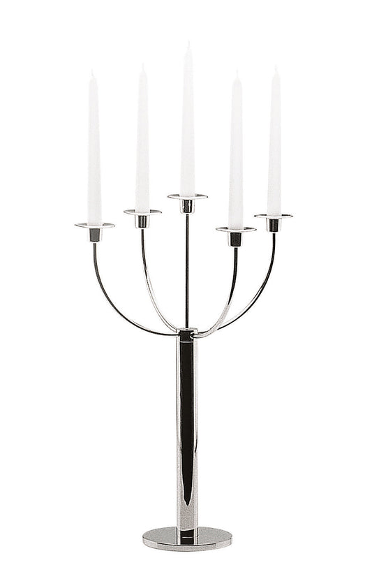 Candelabra with 5 candles, silver plated 54 cm