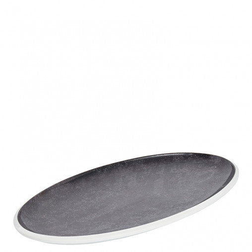 Platter oval 33 x 22 cm SYNERGY Dark Rock
