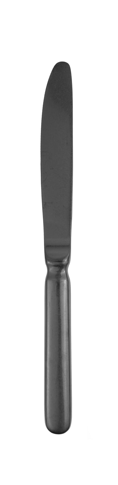 Dessert knife hollow handle BAGUETTE PVD gun metal stonewashed 214mm