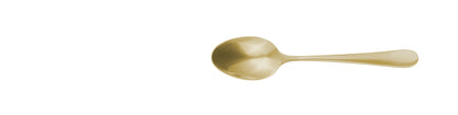 Coffee/tea spoon SIGNUM PVD pale gold stonewashed 136mm