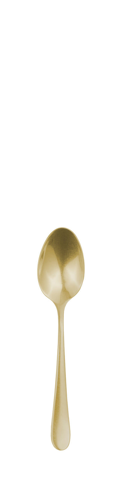 Espresso spoon SIGNUM PVD pale gold stonewashed 108mm