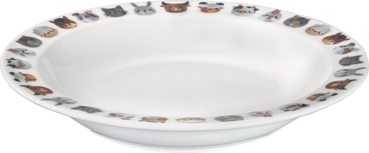 Plate deep round with rim 21cm