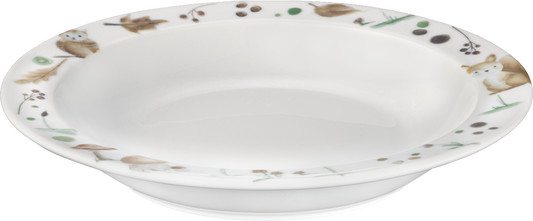 Plate deep round with rim 21cm