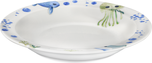 Plate deep round with rim 21cm