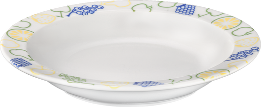 Plate deep round with rim 21cm