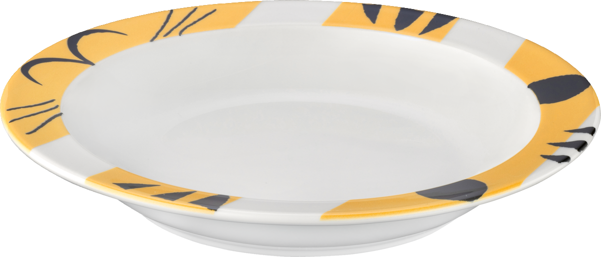 Plate deep round with rim 21cm