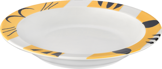 Plate deep round with rim 21cm