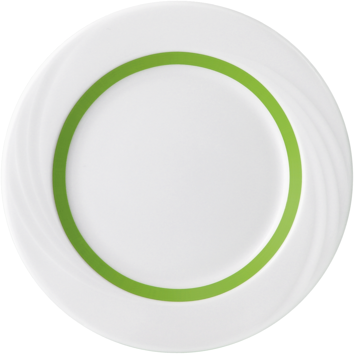 Plate flat round with rim embossed 20cm